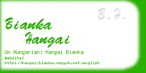 bianka hangai business card